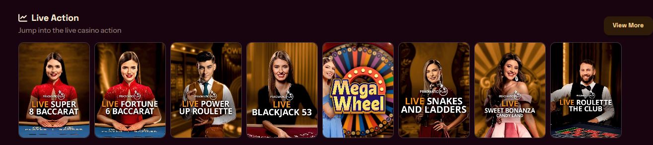 Join live game tables